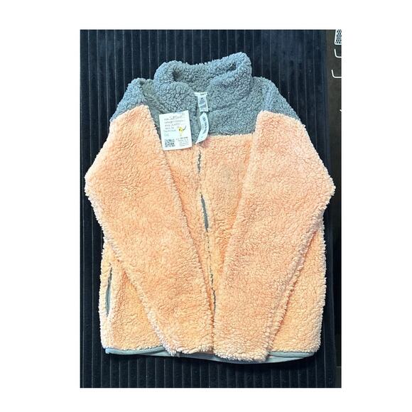 Salt Creek Gray Pink Sunrise Fleece Zip Jacket Size M - Picture 1 of 3